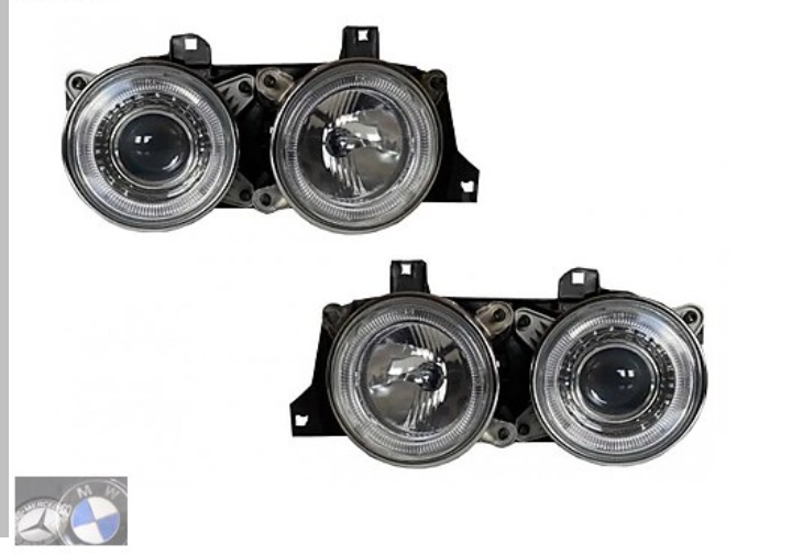 مصابيح أمامية لسيارة بي إم دبليو (BMW) وتحديداً موديلات الفئة الخامسة E34