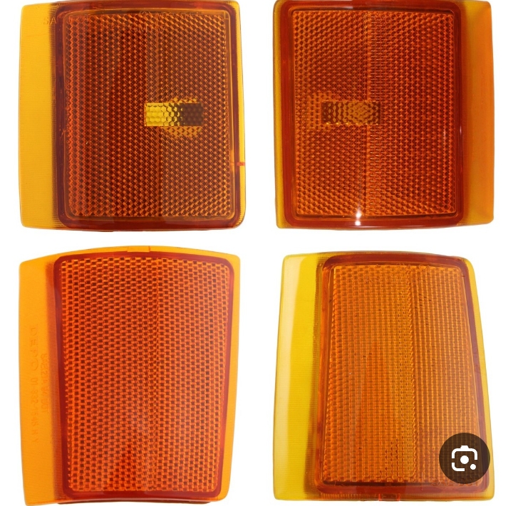 إشارات جانبية برتقالية اللون تناسب سيارات شيفروليه سوبربان وموديلات "بهبهان"