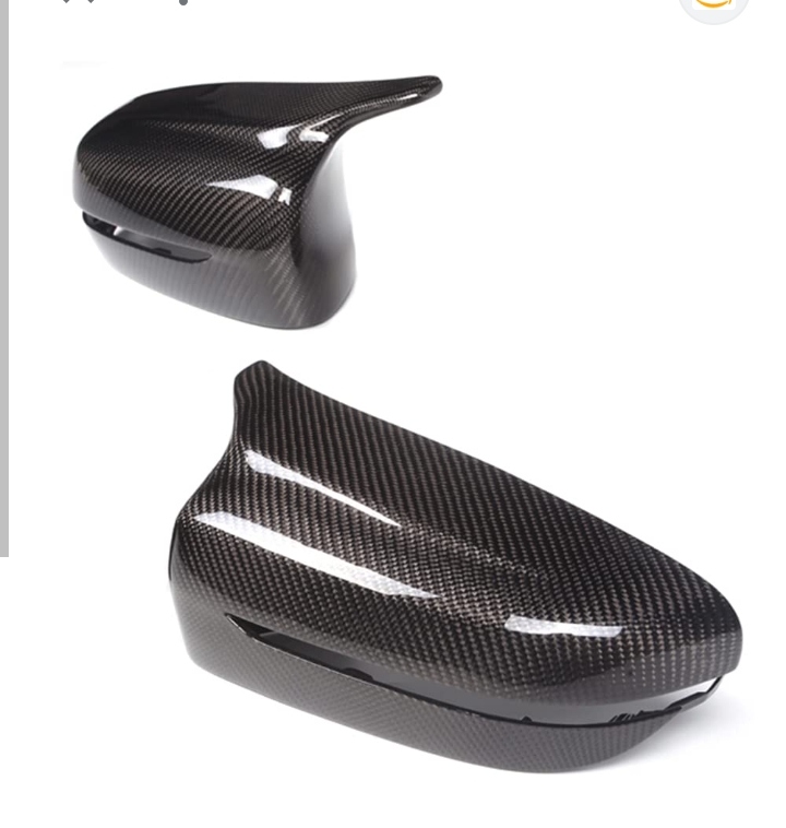 غطاء مرآة جانبية من ألياف الكربون لسيارات بي إم دبليو الفئة الخامسة F10.