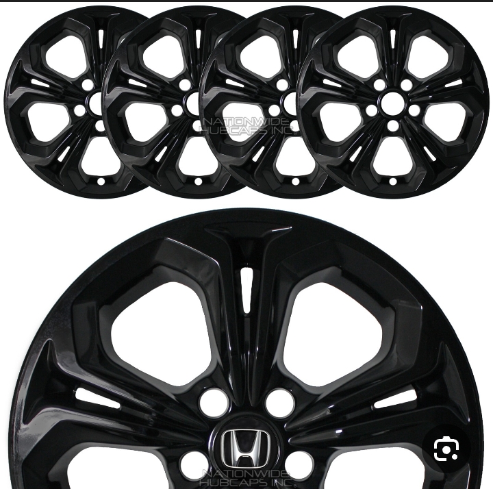 ويل (Hub Caps) سوداء مقاس 17 بوصة لسيارات هوندا،