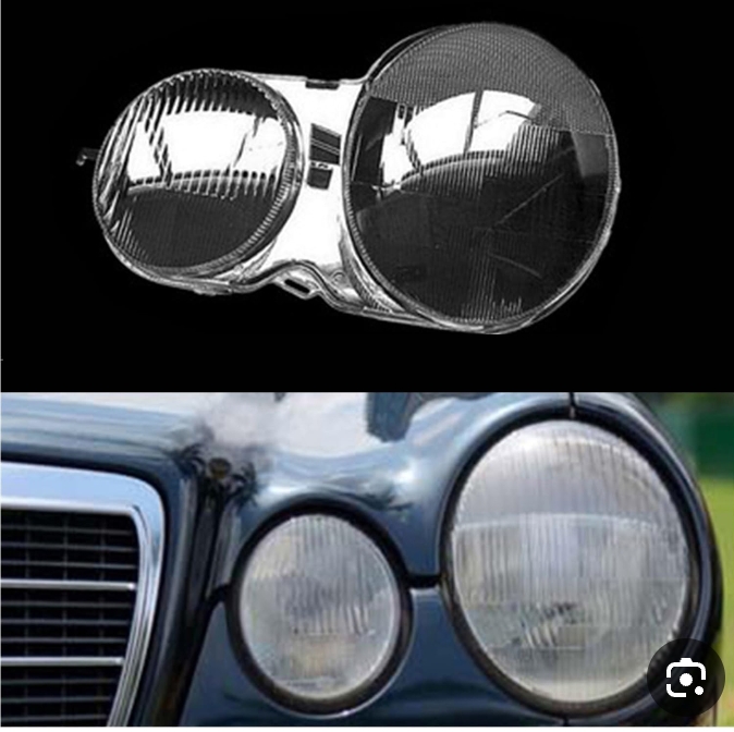 غطاء زجاجي للمصابيح الأمامية لسيارة مرسيدس-بنز الفئة E (W210
