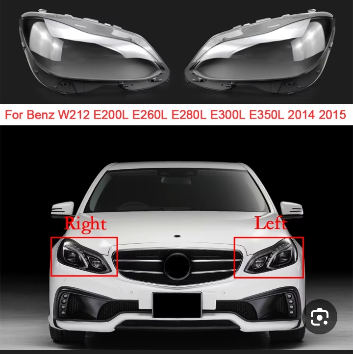 غطاء زجاجي خارجي (عدسة) لمصباح سيارة مرسيدس-بنز الفئة E موديل W212.