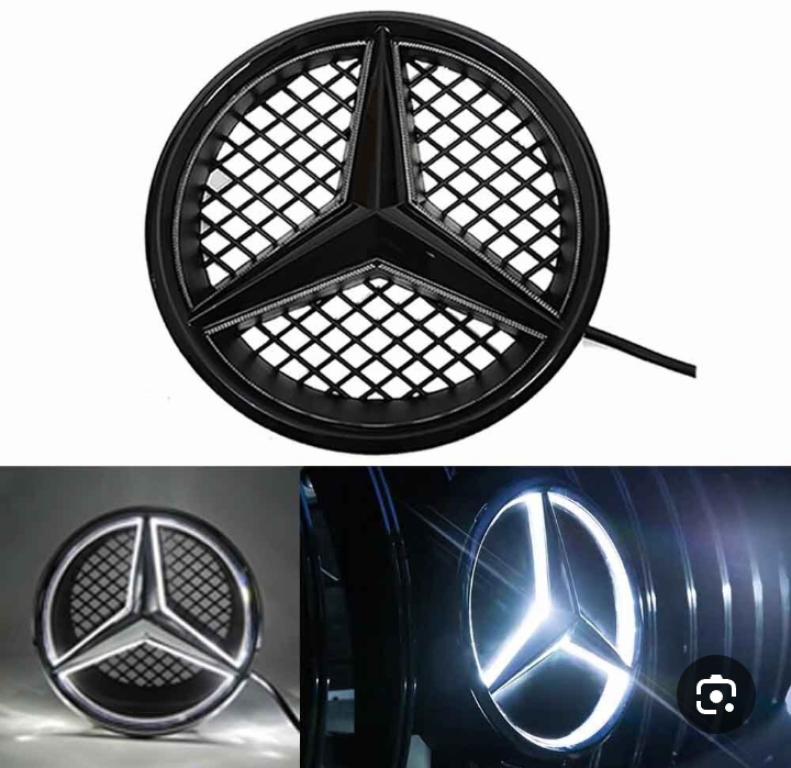 شعار مرسيدس بنز مضيء للشبكة الأمامية (Emblem Logo Car Badge)