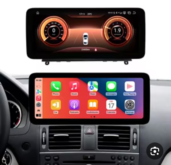 شاشة أندرويد مصممة خصيصًا لسيارات مرسيدس بنز الفئة C W204.