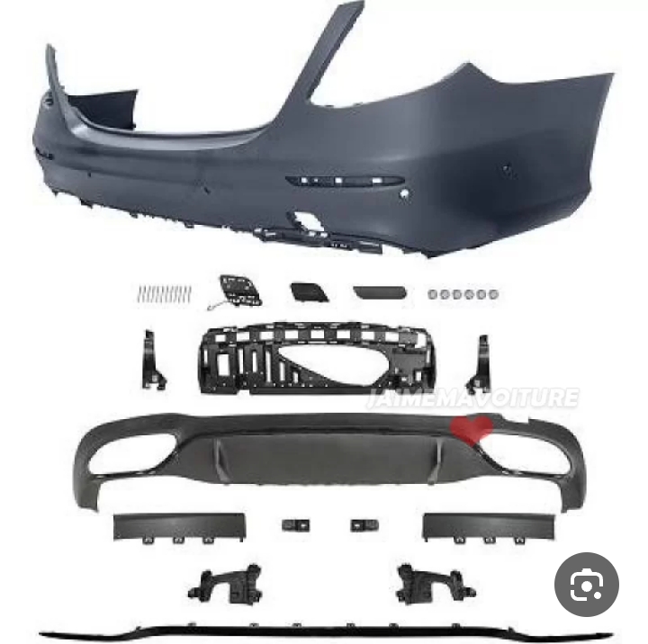 طقم دعامية خلفية كاملة (Rear Bumper Assembly) لسيارة مرسيدس بنز الفئة إي (Mercedes-Benz E-Class W213)