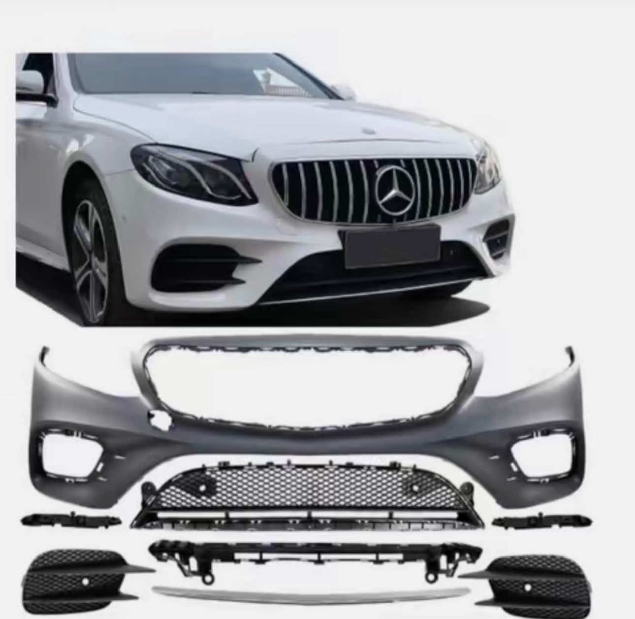 دعامية أمامية كاملة (صدام) متوافقة مع سيارات مرسيدس-بنز الفئة إي (W213)