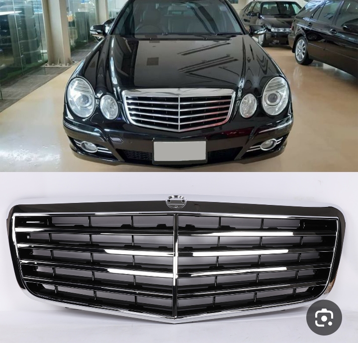 شبك أمامي (Grille) مخصص لسيارات مرسيدس-بنز الفئة E طراز W211 (المعروفة بـ "ام عيون").