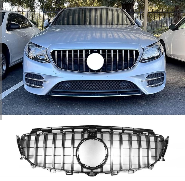 شبك أمامي بنمط GT R لسيارات مرسيدس-بنز الفئة E موديلات W213.