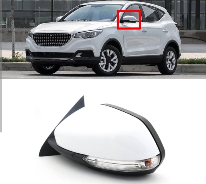 مرآة جانبية لسيارة MG ZS لموديلات 2017-2022 وتتميز بتصميم أنيق ووظيفة إشارة تحول LED.