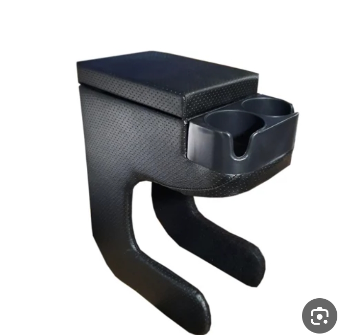 صندوق تخزين لمسند ذراع السيارة مع حامل أكواب