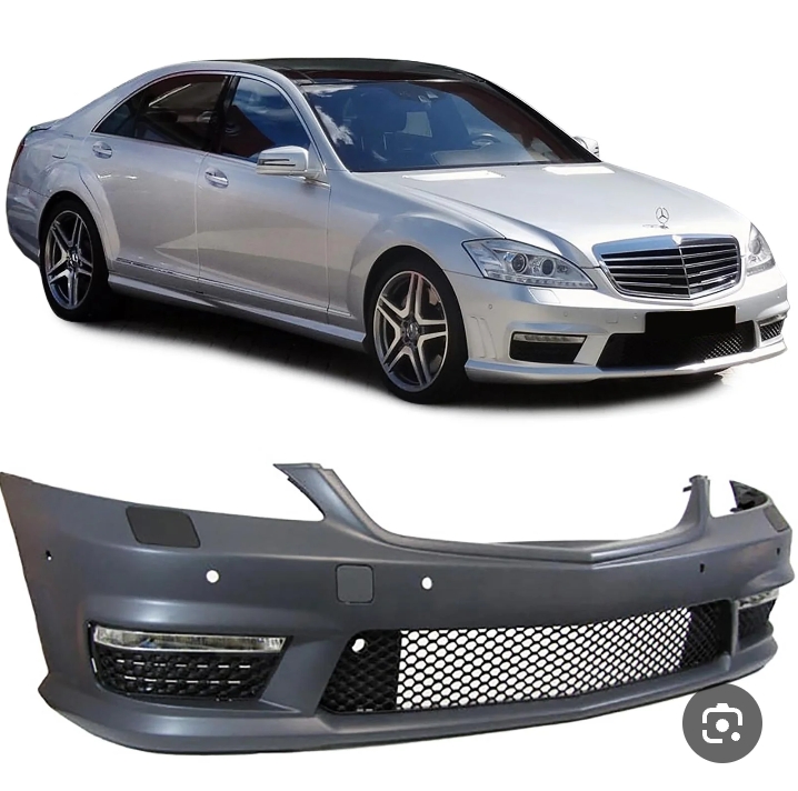 دعاميه أمامي (مصد) بتصميم AMG لسيارات مرسيدس بنز الفئة إس موديل W221 (من 2005 إلى 2013).