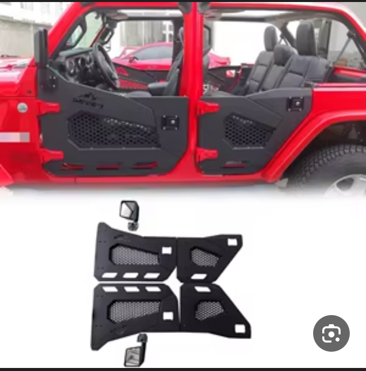 أبواب شبكية (Safari Doors) مخصصة لسيارات جيب رانجلر (Jeep Wrangler) من الجيلين JK أو JL.