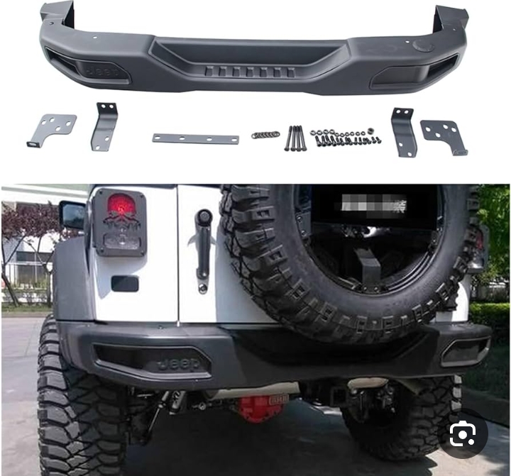 دعامية خلفي (Rear Bumper) متوافق مع سيارات جيب رانجلر طراز JK